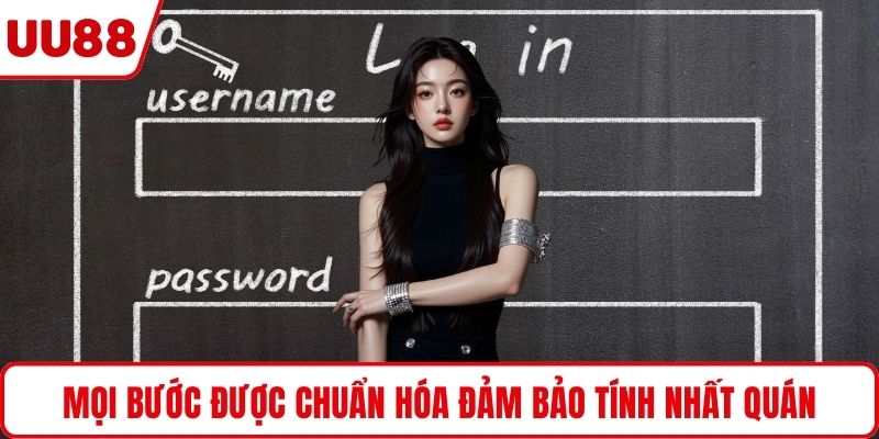 Mọi bước được chuẩn hóa đảm bảo tính nhất quán